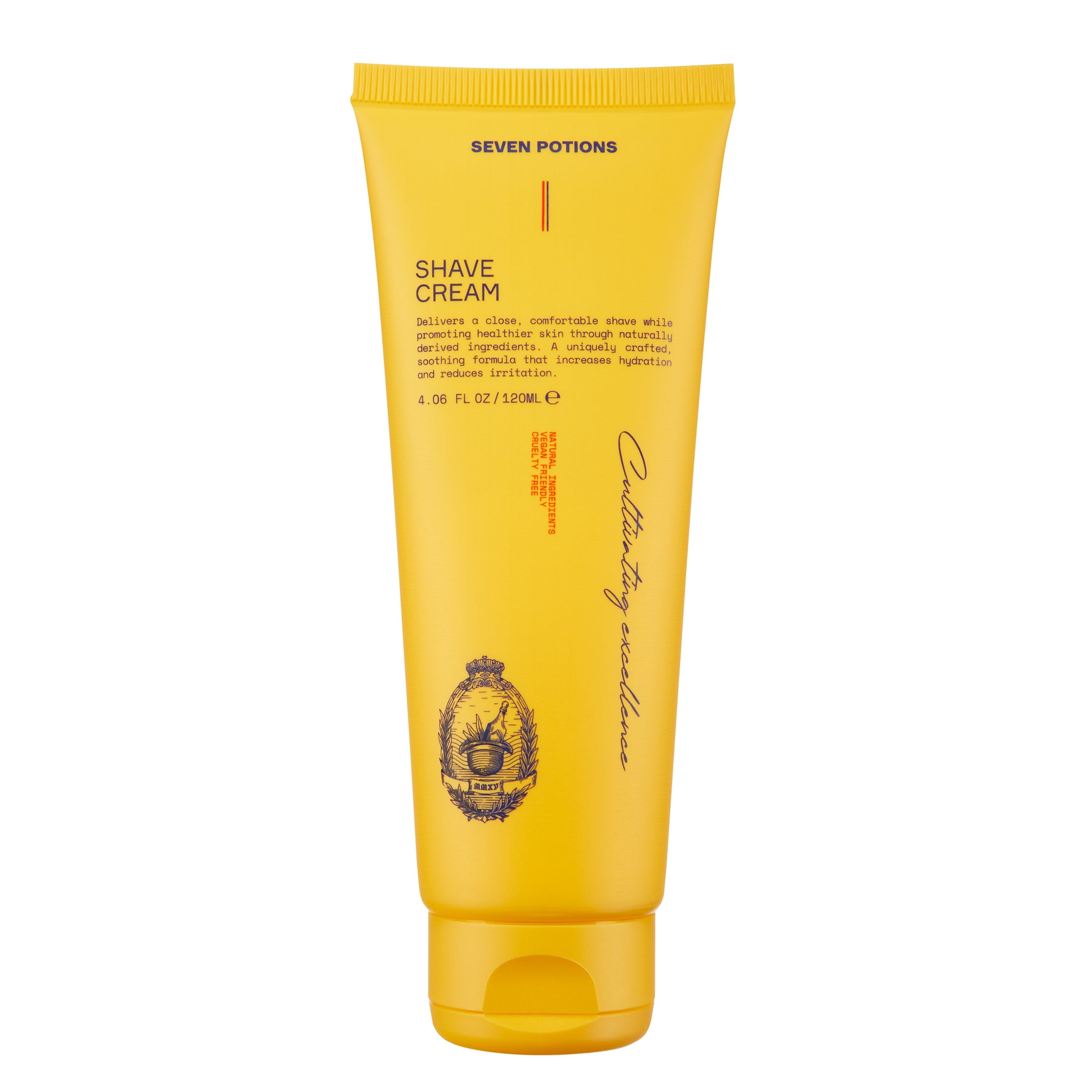 Seven Potions Lathering Shaving Cream for Men Smooth, Irritationfree