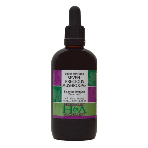 Seven Precious Mushrooms 4 oz Herbal Supplement