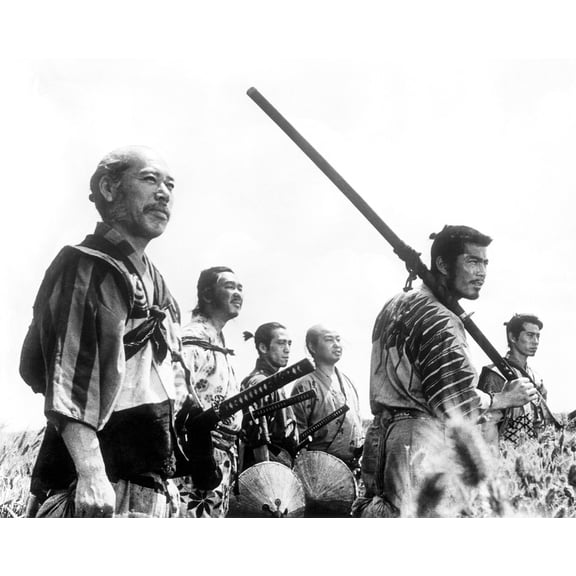 Seven Samurai Featuring Toshiro Mifune, Takashi Shimura, Keiko Tsushima, Yukiko Shimazaki, Kamatari Fujiwara Photo