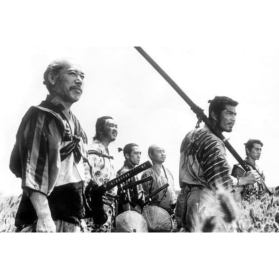 Seven Samurai Keiko Tsushima Takashi Shimura Toshiro Mifune 24x36 Poster
