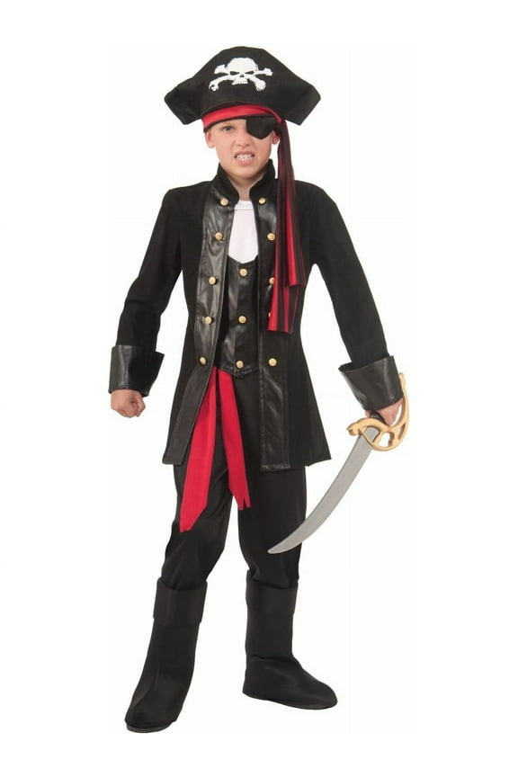 Seven Seas Pirate Costume for Kids, Boys Large