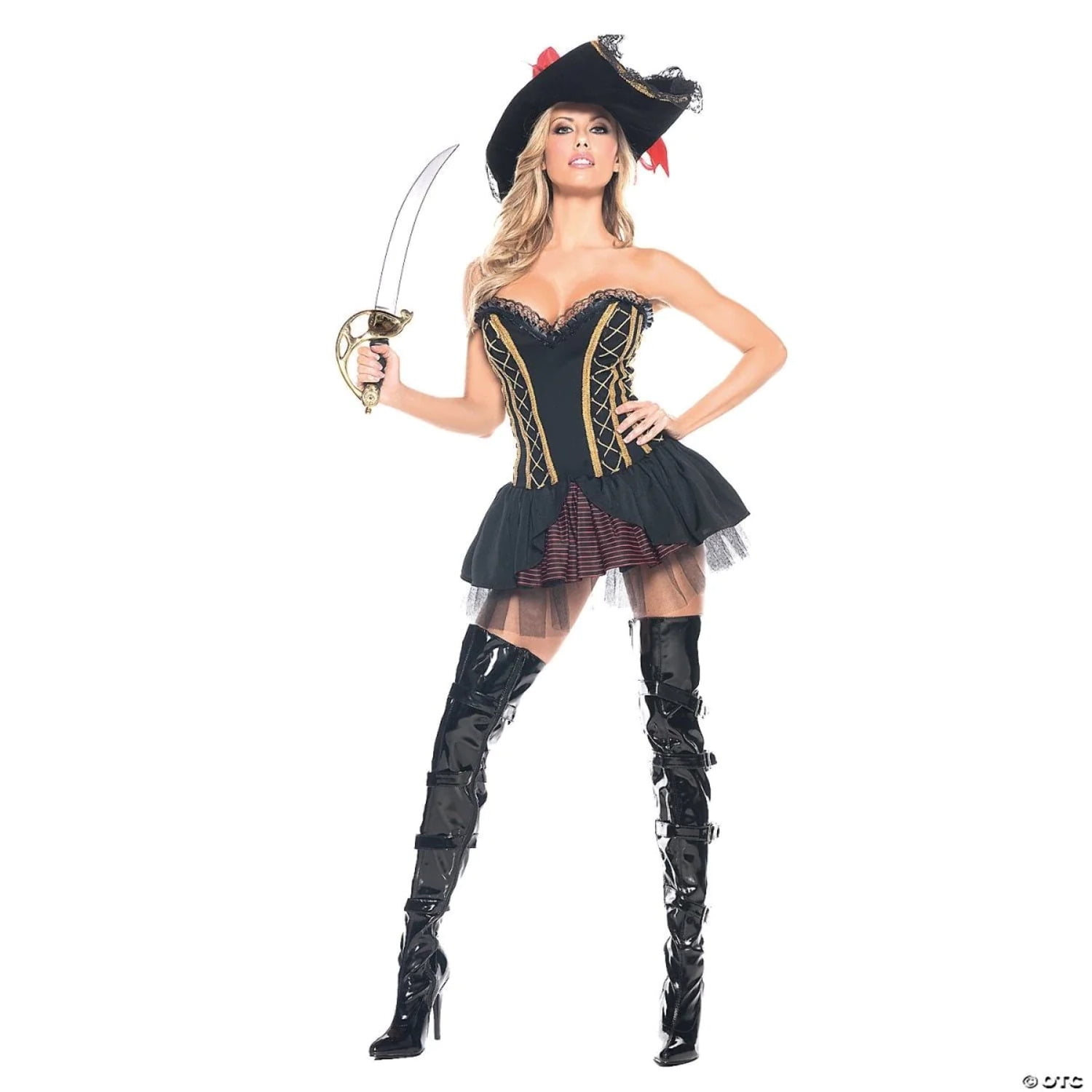 Seven Seas Pirate Women's Halloween Fancy-Dress Costume for Adult, L-XL -  Walmart.com