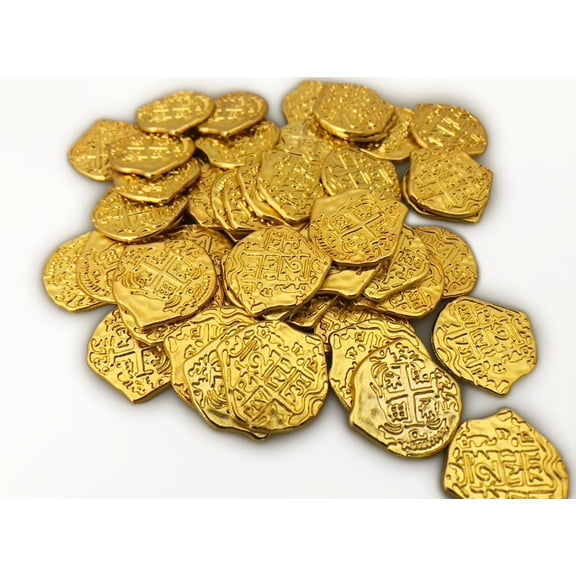 Seven Seas Pirates - Lot of 100 Pirate Shiny Gold