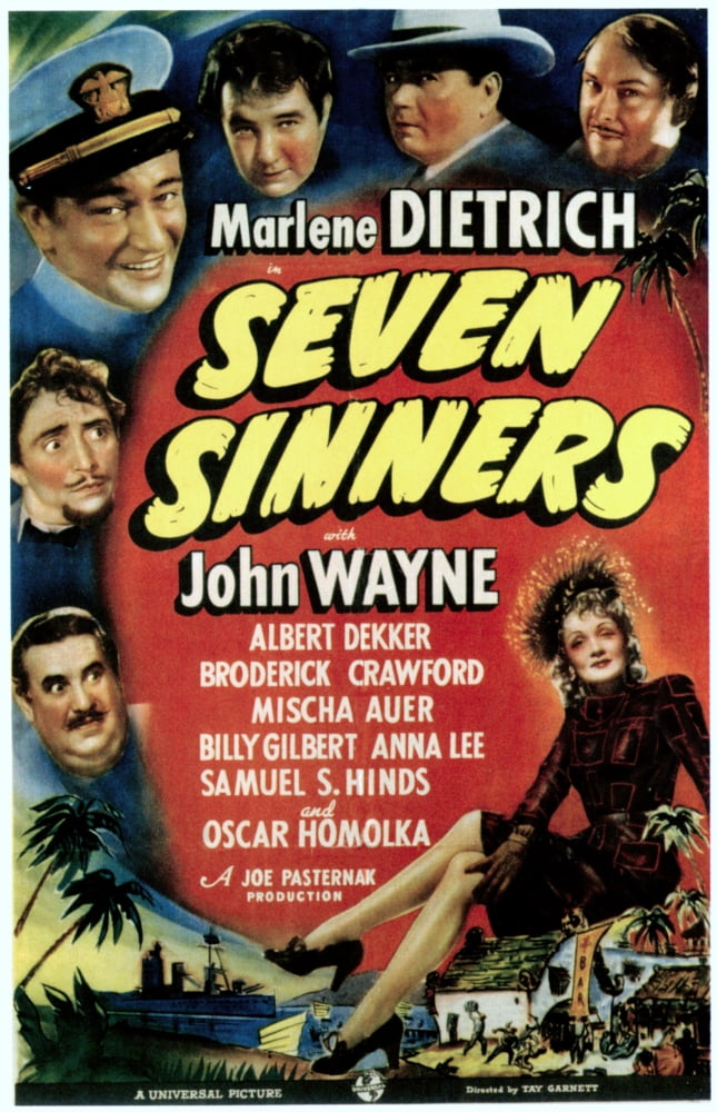 Seven Sinners Canvas Art - (24 x 36)