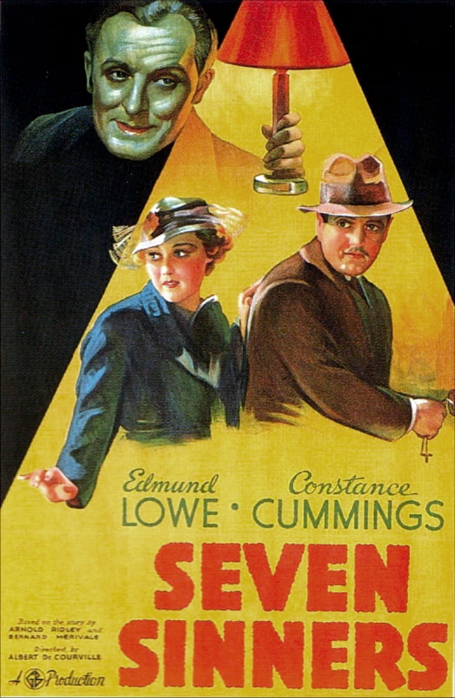 Seven Sinners Canvas Art - (24 x 36)