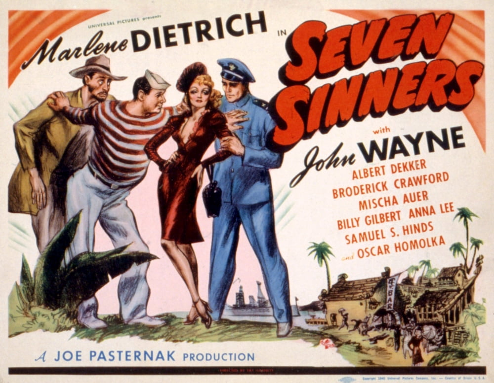 Seven Sinners Canvas Art - (28 x 22)