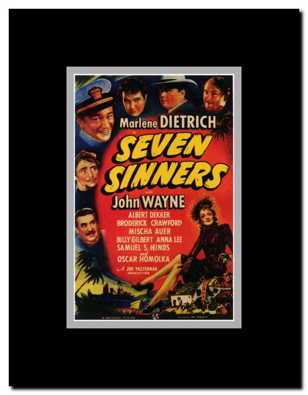 Seven Sinners Framed Movie Poster