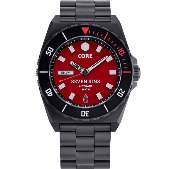 Core Timepieces Seven Sins Titanium Red