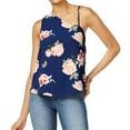 thumbnail image 1 of Seven Sisters Womens Printed One Shoulder Blouse, Blue, Juniors, Large, 1 of 1