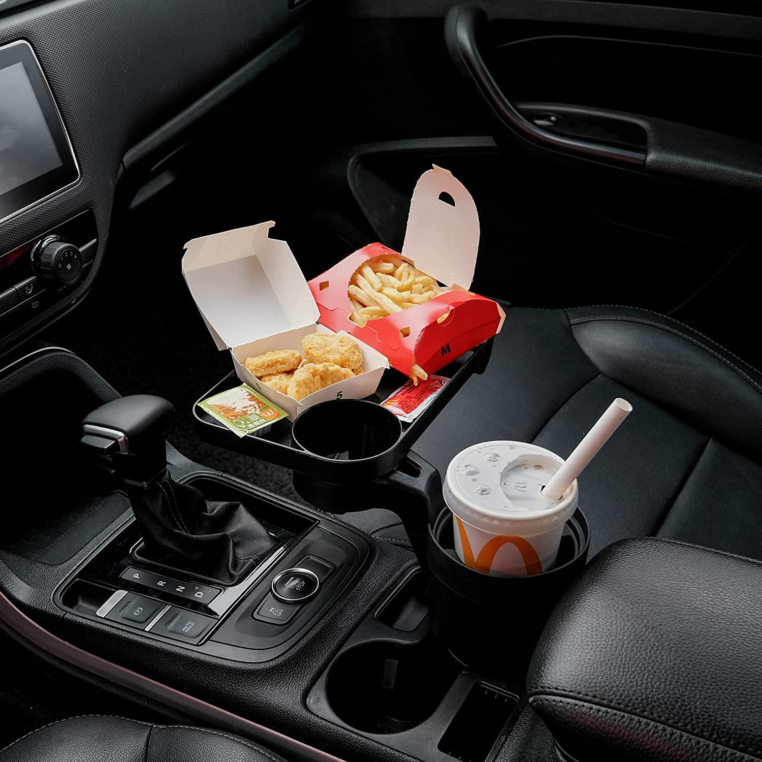 Seven Sparta Car Cup Holder Expander Insert with Food Tray
