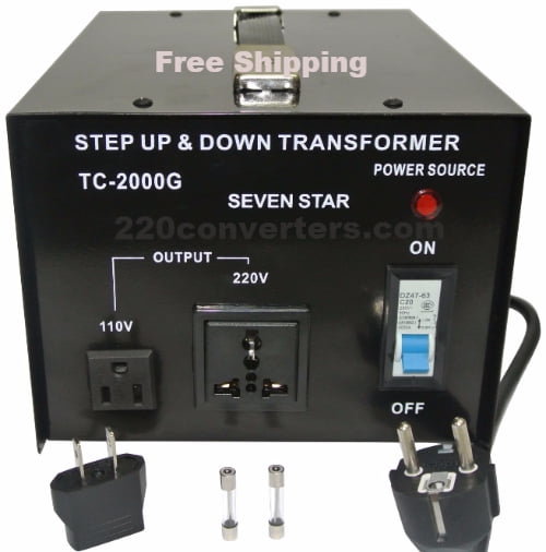 Seven Star 2000 Watt Step Up-Down Converter New TC-2000G