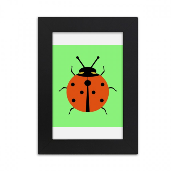Seven Star Ladybug Animated Pest Insect Desktop Photo Frame Picture Display Art Painting Exhibit