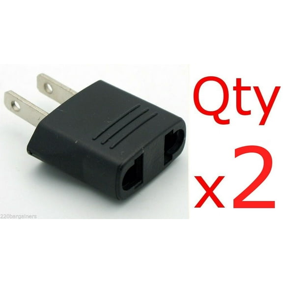Seven Star North American - Euro Asia To US-Style Travel Plug Adapter 2 Count