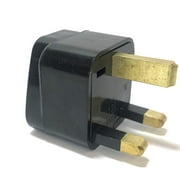 Seven Star Universal Travel Plug Adapters For UK, Ireland UAE Multi-packs 1 Pack, For UK, Ireland & UAE - 3 Pins - Type G, Black