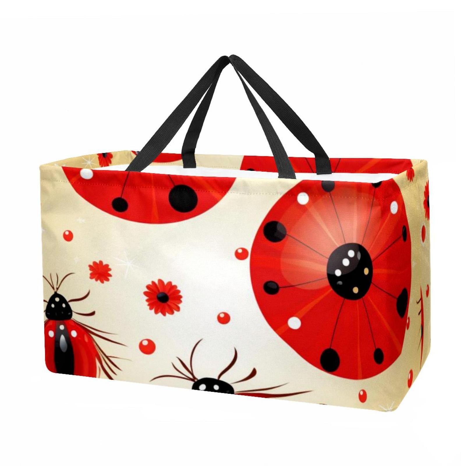 Seven Starred Iadybird Large Capacity Reusable Foldable Oxford Cloth