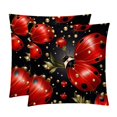Seven Starred Iadybird Luxurious Velvet Throw Pillow Inserts Set of 2