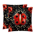 thumbnail image 1 of Seven Starred Iadybird Pillow Covers Inserts, Decorative Pillows, Throw Pillows with Unique Patterns for Home Décor - Set of 2 in 16x16, 18x18, or 20x20 inches, 1 of 6