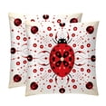 thumbnail image 1 of Seven Starred Iadybird Set of 2 - Chair Pillow Covers with Unique Patterns - Throw Pillow Inserts Included, Available in 16x16, 18x18, 20x20 Inches - Ideal for Home Decor,and Gifts, 1 of 6