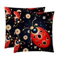 Seven Starred Iadybird Velvet Throw Pillow Inserts with Unique Patterns