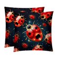 Seven Starred Iadybird Velvety Bed Pillow Inserts with Unique Patterns