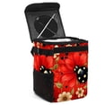 thumbnail image 1 of Seven Starred Ladybird Foldable Car Garbage Can with Lid, Leak-proof, and Hanging Storage Bag - Trash Can for Car, 1 of 6