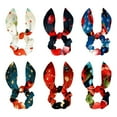 Seven Starred Ladybird Set of 6 Polyester Hair Ties with Detachable