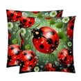 thumbnail image 1 of Seven Starred Ladybird with Unique Patterns Covers - Set of 2 Throw Pillows for Home Decor - Available in 16x16, 18x18, 20x20 Inches for Various Occasions, 1 of 6