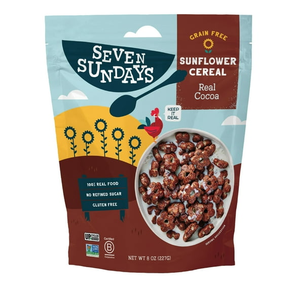 Seven Sundays - Grain Free, Gluten Free Sunflower Cocoa Cereal, 8 oz, 1 Count