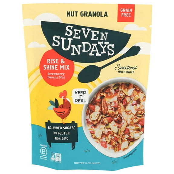 Seven Sundays Granola Rise and Shine 8 oz (Pack of 6)