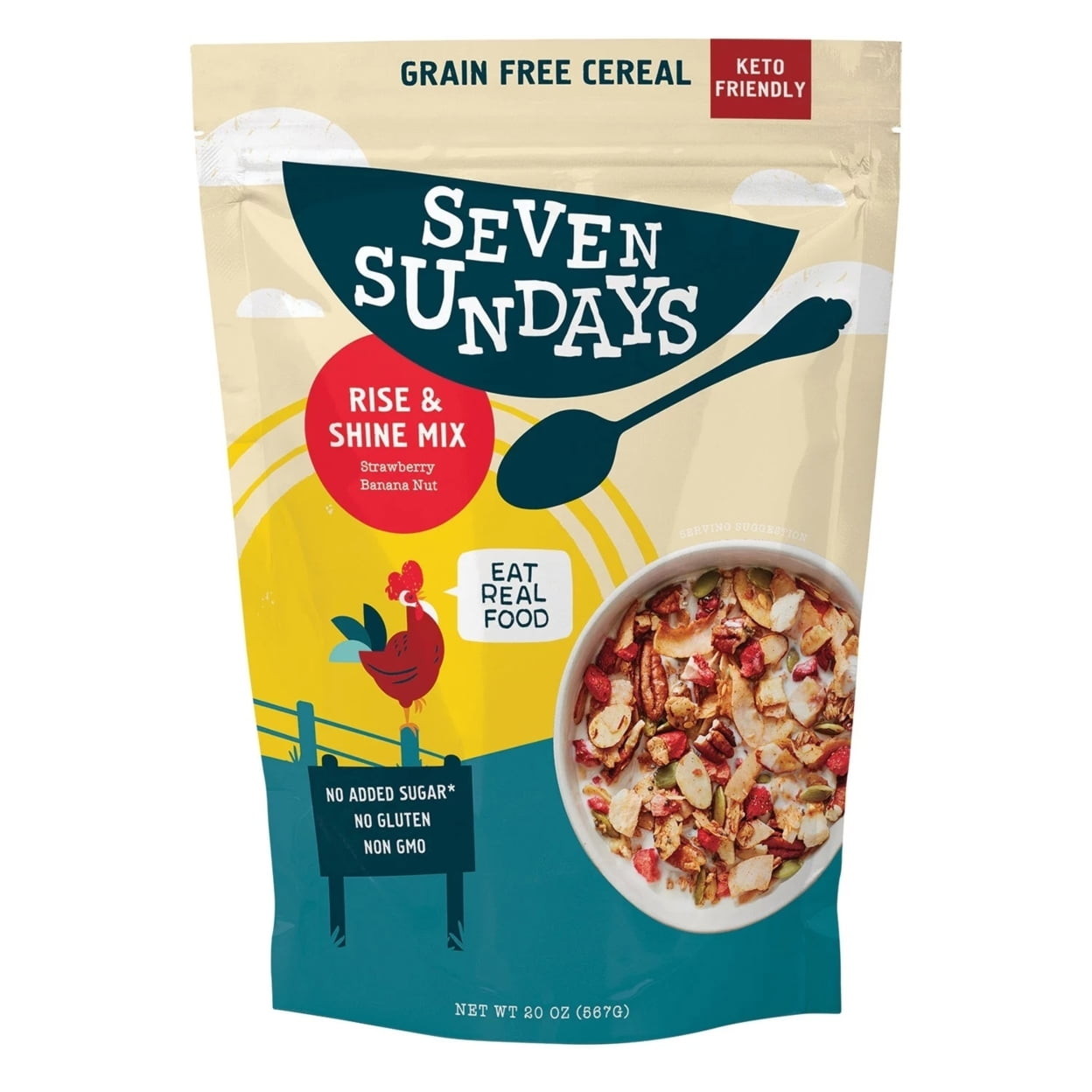 Seven Sundays Keto Rise and Shine Granola Cereal (20 Ounce)