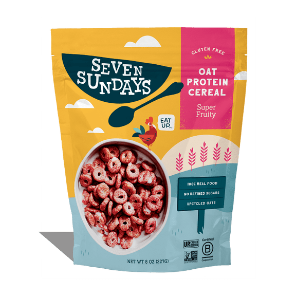 Seven Sundays Super Fruity Oat Protein Breakfast Cereal, Gluten Free, 8oz