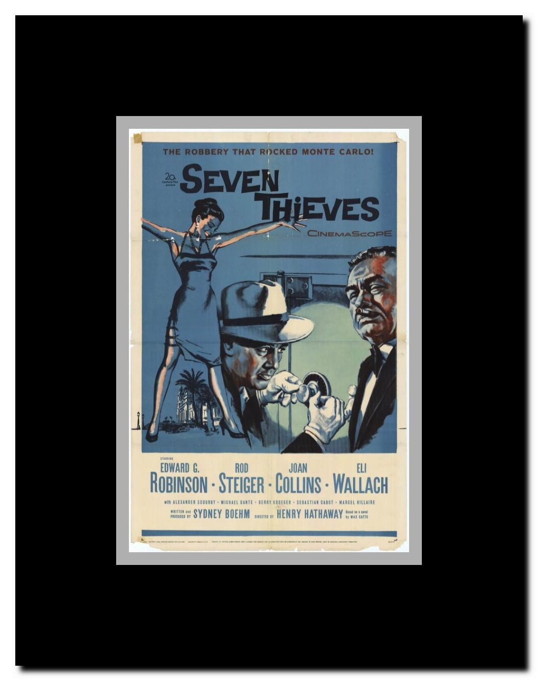 Seven Thieves Framed Movie Poster
