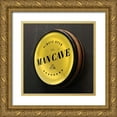 thumbnail image 1 of Seven Trees Design 12x12 Gold Ornate Wood Framed with Double Matting Museum Art Print Titled - Man Cave Sign, 1 of 4