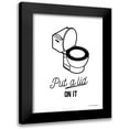 thumbnail image 1 of Seven Trees Design 12x14 Black Modern Framed Museum Art Print Titled - Put a Lid on It, 1 of 5