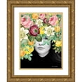 thumbnail image 1 of Seven Trees Design 12x14 Gold Ornate Wood Framed with Double Matting Museum Art Print Titled - The Girl and the Flowers, 1 of 4