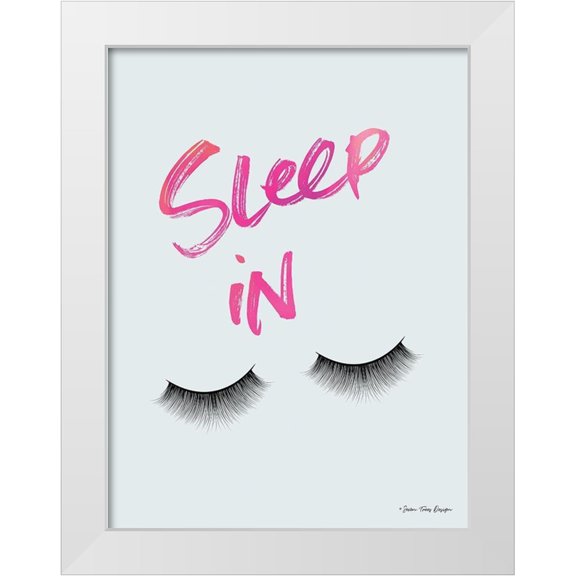 Seven Trees Design 12x14 White Modern Wood Framed Museum Art Print Titled - Sleep In