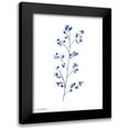 thumbnail image 1 of Seven Trees Design 15x18 Black Modern Framed Museum Art Print Titled - Blue Plant I, 1 of 5