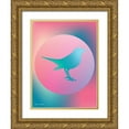 thumbnail image 1 of Seven Trees Design 15x18 Gold Ornate Wood Framed with Double Matting Museum Art Print Titled - Gradient Bird, 1 of 4