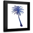 thumbnail image 1 of Seven Trees Design 19x24 Black Modern Framed Museum Art Print Titled - Blue Palm Tree I, 1 of 5