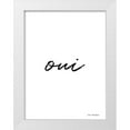 thumbnail image 1 of Seven Trees Design 19x24 White Modern Wood Framed Museum Art Print Titled - Oui II, 1 of 4