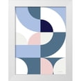 thumbnail image 1 of Seven Trees Design 19x24 White Modern Wood Framed Museum Art Print Titled - Scandinavian Geometry, 1 of 4