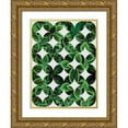 thumbnail image 1 of Seven Trees Design 25x32 Gold Ornate Wood Framed with Double Matting Museum Art Print Titled - Leaves Pattern, 1 of 4
