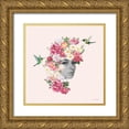 thumbnail image 1 of Seven Trees Design 26x26 Gold Ornate Wood Framed with Double Matting Museum Art Print Titled - Flower Girl I, 1 of 4
