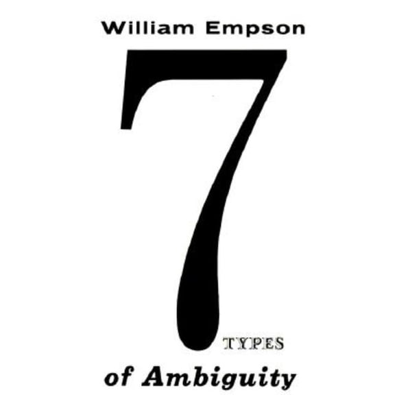 Seven Types of Ambiguity, (Paperback)