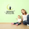thumbnail image 1 of Seven Wonders Black Cat Moon Quote Cartoon Quotes Decors Wall Sticker Art Design Decal for Girls Boys Kids Room Bedroom Nursery Kindergarten Home Decor Stickers Wall Art Vinyl Decoration (40x40 inch), 1 of 2
