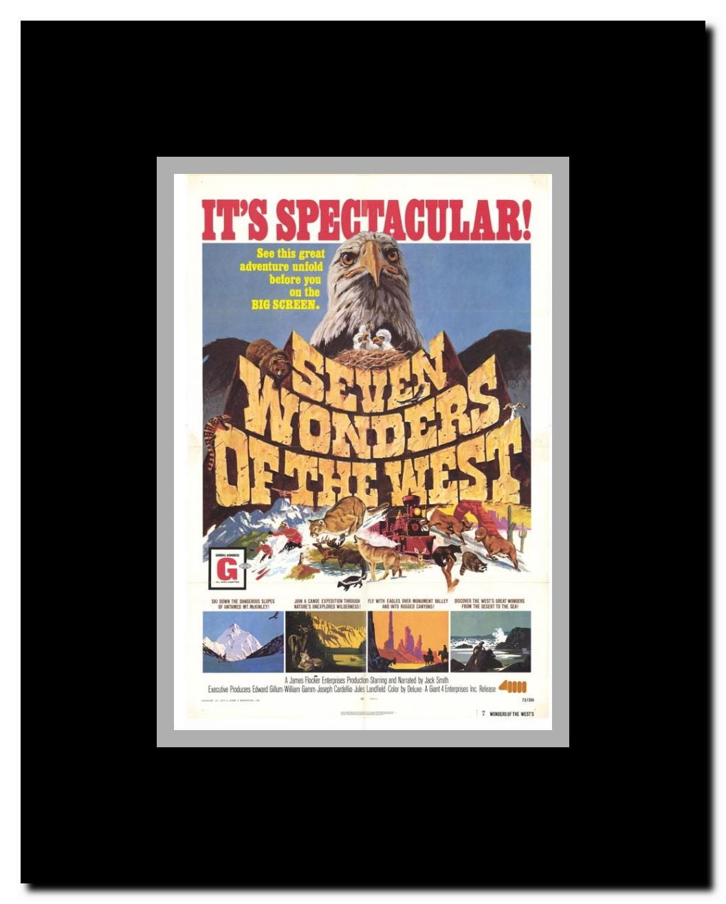 Seven Wonders of the West Framed Movie Poster