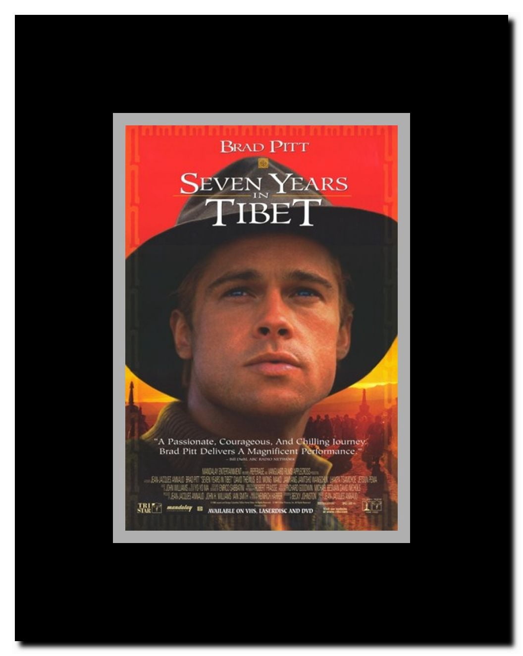 Seven Years in Tibet Framed Movie Poster