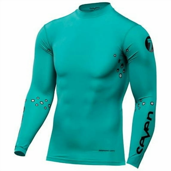 Seven Zero Blade Laser Cut Compression Jersey Medium Aqua