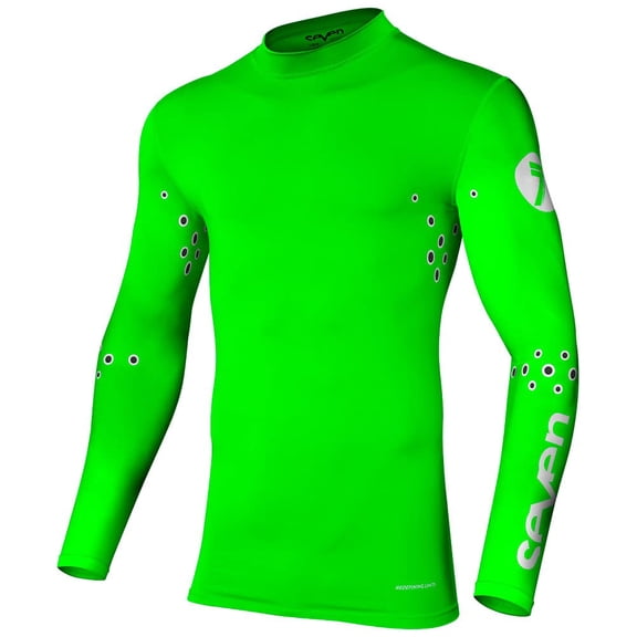 Seven Zero Laser Cut Compression Jersey (Flo Green, Small)