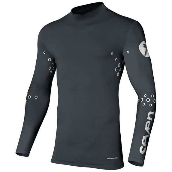 Seven Zero Blade Laser Cut Compression Jersey Xx-Large Charcoal